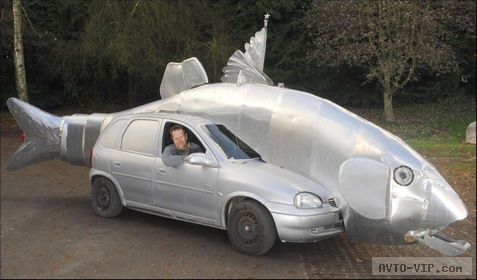 странные авто fish car