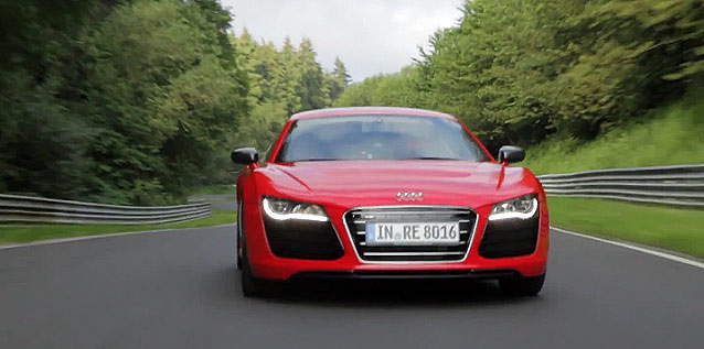 Подробнее о статье Audi R8 E-Tron установил рекорд в Нюрбургринге